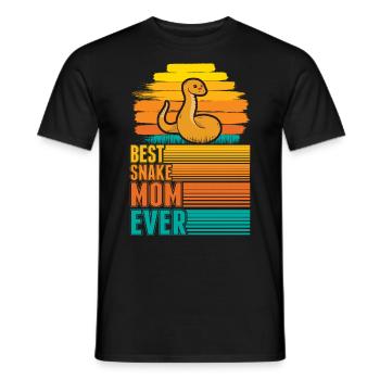 Meilleure maman serpent - T-shirt homme - noir - Devant - AI Model Male 178 light (178cm)