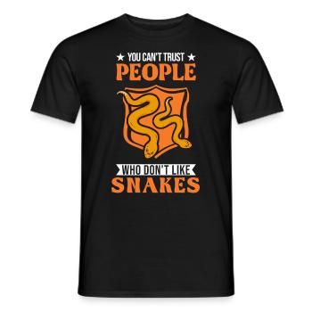 Snake Owner Corn Snake Snake - Men's T-Shirt - black - Front - AI Model Male 178 light (178cm)