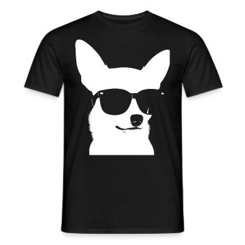 Chihuahua drôle portant des lunettes de soleil Chihuahuas - T-shirt homme - noir - Devant - AI Model Male 178 light (178cm)