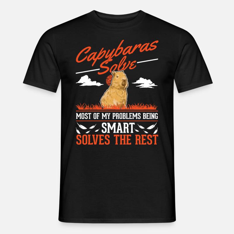Capybara Wasserschwein Capibara - Men's T-shirt - black
