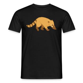 Nasenbär Coati - Men's T-Shirt - black - Front - AI Model Male 178 light (178cm)