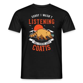 Coati Gift Proboscis Bear Coati - Men's T-Shirt - black - Front - AI Model Male 178 light (178cm)