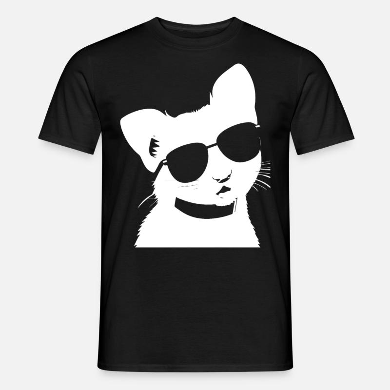 Frettchen mit Sonnenbrille Coole Frettchen - Männer T-Shirt - Schwarz