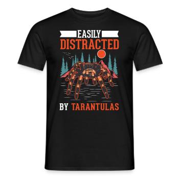 Easily distracted by Tarantulas Tarantel - Männer T-Shirt - Schwarz - Vorne - AI Model Male 178 light (178cm)