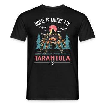 Zuhause ist wo meine Tarantel ist - Männer T-Shirt - Schwarz - Vorne - AI Model Male 178 light (178cm)