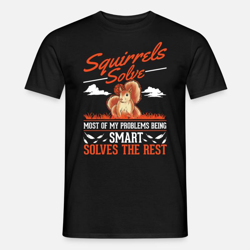 Eichhörnchen Geschenk Grauhörnchen Squirrel - Männer T-Shirt - Schwarz