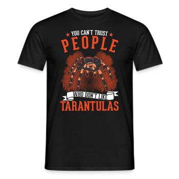 Tarentule Araignée de compagnie Tarentule - T-shirt homme - noir - Devant - AI Model Male 178 light (178cm)