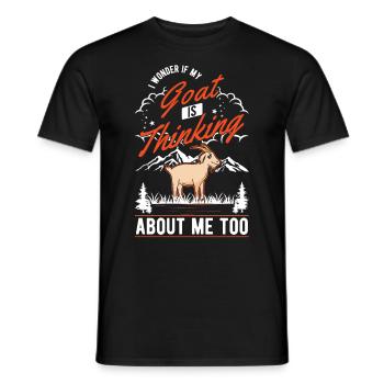 Chèvres Cadeau Chèvre Hôte Chèvre - T-shirt homme - noir - Devant - AI Model Male 178 light (178cm)