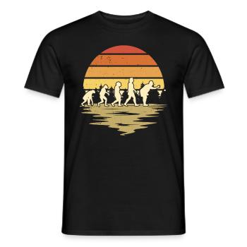 Boccia Evolution Boule Pétanque - T-shirt homme - noir - Devant - AI Model Male 178 light (178cm)