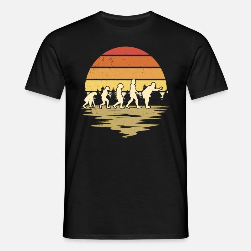 Boccia Evolution Boule Pétanque - T-shirt Homme - noir