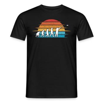 Clay Pigeon Shooting Evolution - Men's T-Shirt - black - Front - AI Model Male 178 light (178cm)