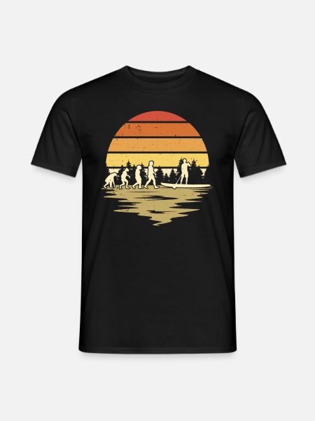 Stand Up Paddle Evolution SUP Board Paddling - Männer T-Shirt - Schwarz