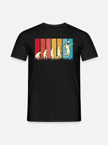 Volleyball Evolution Volleyball Player - Men's T-Shirt - black