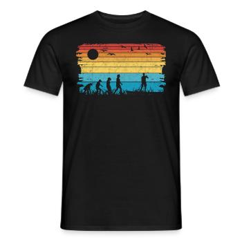 Stand Up Paddle Evolution SUP Board Paddling - Men's T-Shirt - black - Front - AI Model Male 178 light (178cm)