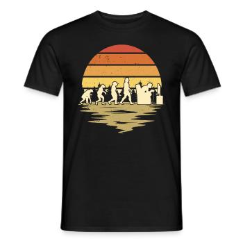 Gamer Evolution Gaming Zocken Jeu Vidéo - T-shirt homme - noir - Devant - AI Model Male 178 light (178cm)