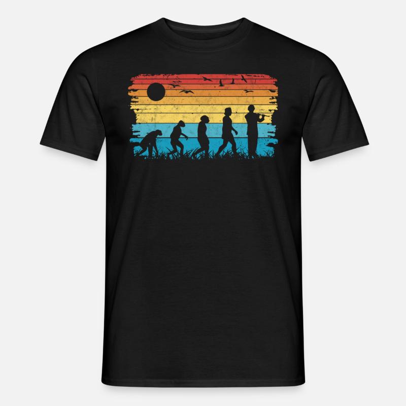 Querflöte Evolution Flöte Flötist - Männer T-Shirt - Schwarz