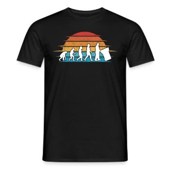 Garbage Man Evolution Garbage Truck - Men's T-Shirt - black - Front - AI Model Male 178 light (178cm)