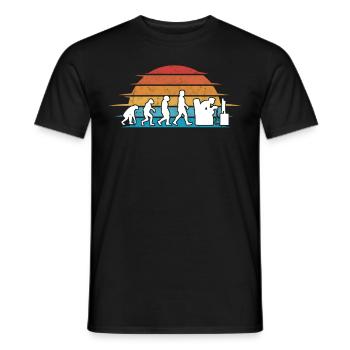 Gamer Evolution Gaming Zocken Jeu Vidéo - T-shirt homme - noir - Devant - AI Model Male 178 light (178cm)