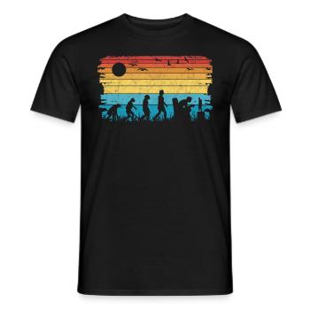 Gamer Evolution Gaming Zocken Jeu Vidéo - T-shirt homme - noir - Devant - AI Model Male 178 light (178cm)