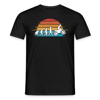 Motocross Evolution Dirt Bike Motorsport - Männer T-Shirt - Schwarz - Vorne - AI Model Male 178 light (178cm)