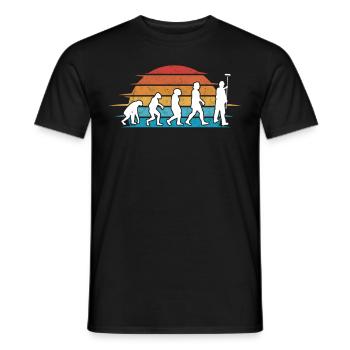 Painter and varnisher Evolution Master painter - Men's T-Shirt - black - Front - AI Model Male 178 light (178cm)