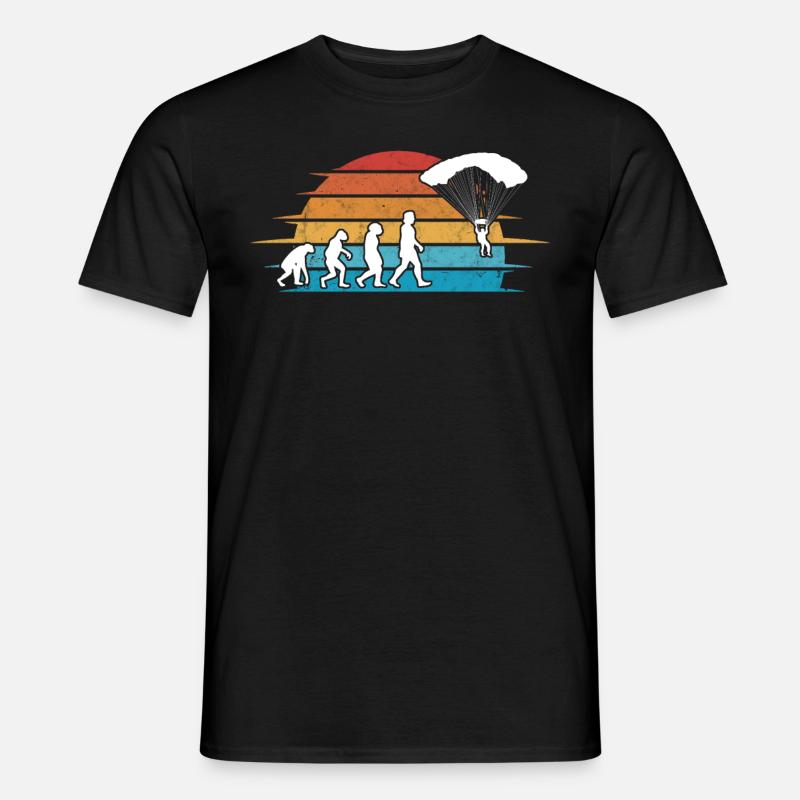 Skydiver EvolutionSaut en parachute - T-shirt homme - noir