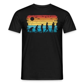 Painter and varnisher Evolution Master painter - Men's T-Shirt - black - Front - AI Model Male 178 light (178cm)