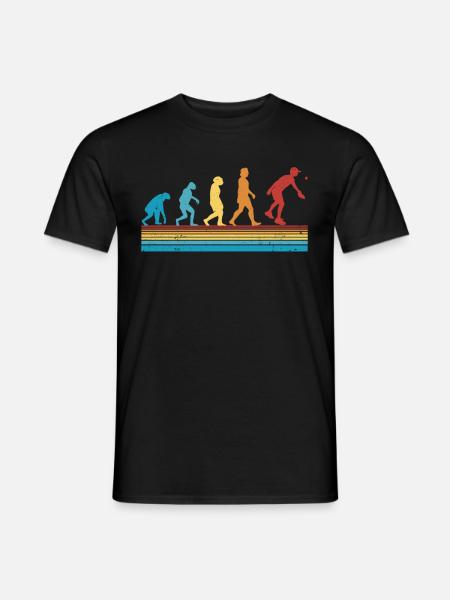 Pickleball Evolution Pickleballspieler - Männer T-Shirt - Schwarz