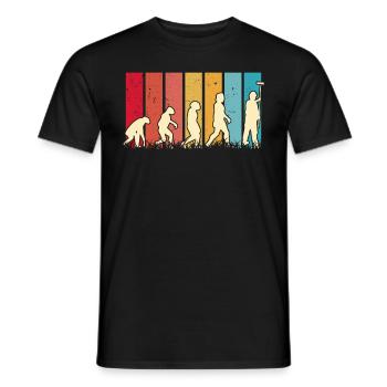 Painter and varnisher Evolution Master painter - Men's T-Shirt - black - Front - AI Model Male 178 light (178cm)