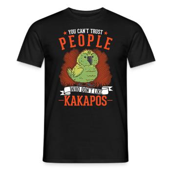 Kakapo New Zealand Parrot - Men's T-Shirt - black - Front - AI Model Male 178 light (178cm)