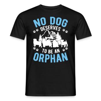 Chien de sauvetage Chien de rue - T-shirt homme - noir - Devant - AI Model Male 178 light (178cm)