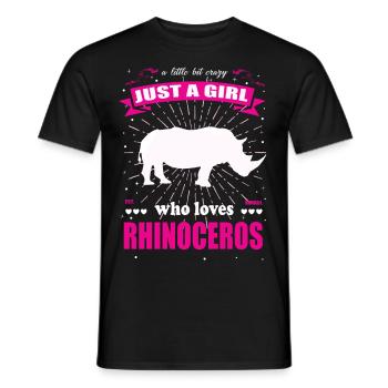 Just a Girl who loves Naßhörner Outfit - Männer T-Shirt - Schwarz - Vorne - AI Model Male 178 light (178cm)