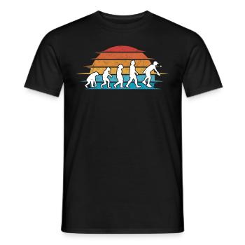 Pickleball Evolution Pickleball Players - Men's T-Shirt - black - Front - AI Model Male 178 light (178cm)