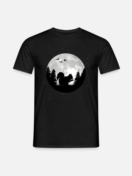 Lune d’écureuil - T-shirt homme - noir