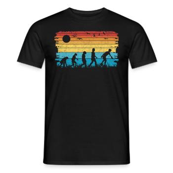 Pickleball Evolution Pickleball Player - Men's T-Shirt - black - Front - AI Model Male 178 light (178cm)