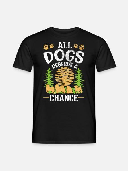Hunderettung Straßenhund - Männer T-Shirt - Schwarz