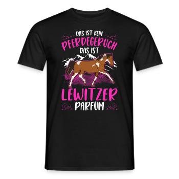 Lewitzer Parfüm Lewitzer Pferd Geruch - Männer T-Shirt - Schwarz - Vorne - AI Model Male 178 light (178cm)