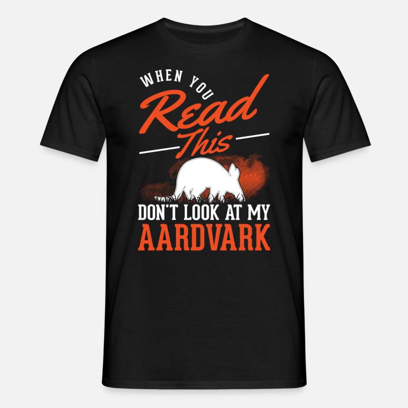 Aardvark Gift Aardvark - Men's T-Shirt - black