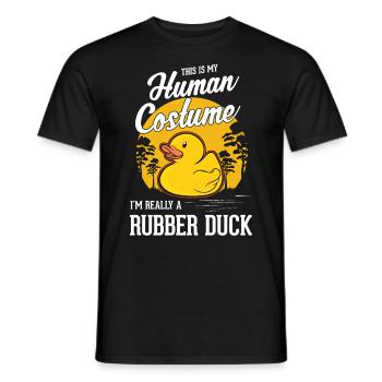 Rubber Duck Halloween Rubber Duck Rubber Duck - Men's T-Shirt - black - Front - AI Model Male 178 light (178cm)