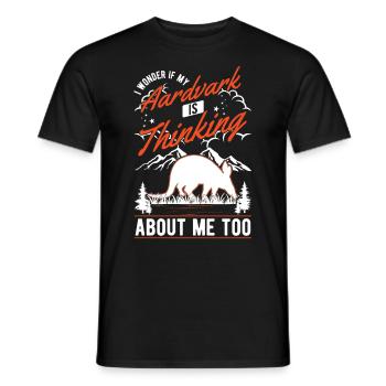 Aardvark Gift Aardvark - Men's T-Shirt - black - Front - AI Model Male 178 light (178cm)
