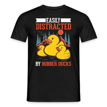 Rubber Duck Gift Rubber Duck Rubber Duck - Men's T-Shirt - black - Front - AI Model Male 178 light (178cm)