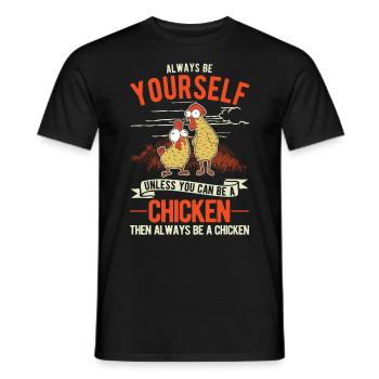 Chickens Chicken Breeding Chicken Farmer - Men's T-Shirt - black - Front - AI Model Male 178 light (178cm)