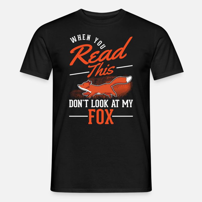 Fox Gift Red Fox - Men's T-Shirt - black