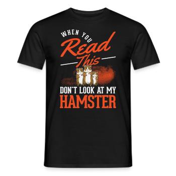 Hamster cadeau Hamster or Hamster - T-shirt homme - noir - Devant - AI Model Male 178 light (178cm)