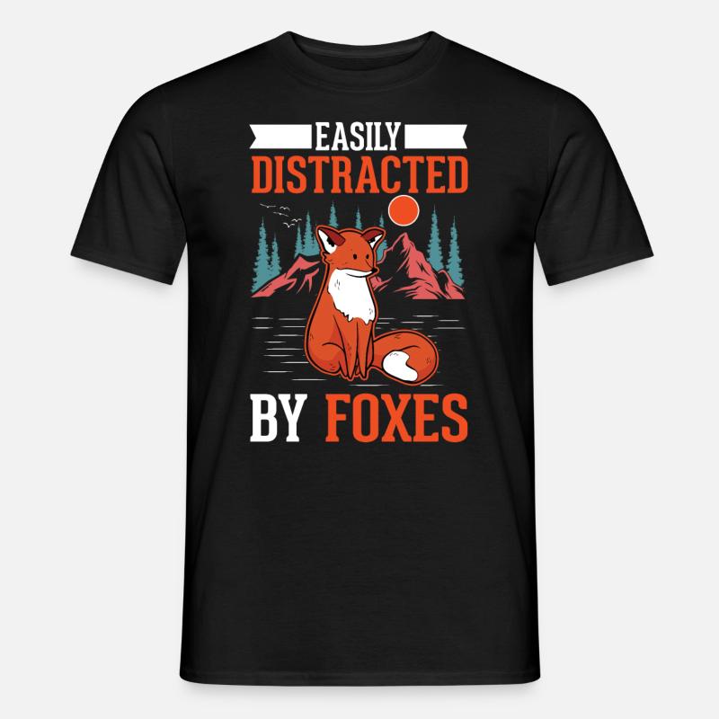 Fuchs Geschenk Rotfuchs - Männer T-Shirt - Schwarz