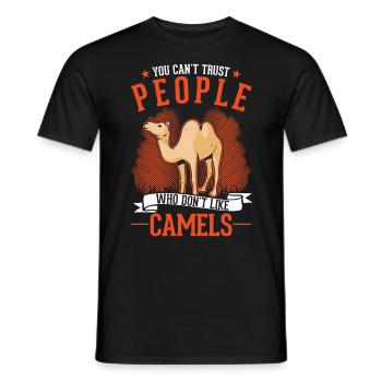 Camel Dromedary Egypt Gift Big Camel - Men's T-Shirt - black - Front - AI Model Male 178 light (178cm)