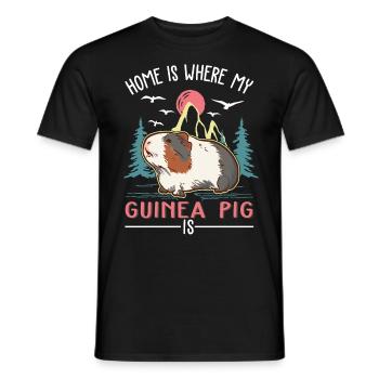 Guinea Pig Home Guinea Pig - Men's T-Shirt - black - Front - AI Model Male 178 light (178cm)