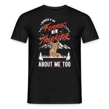 Fennec Gift Fennec Desert Fox - Men's T-Shirt - black - Front - AI Model Male 178 light (178cm)