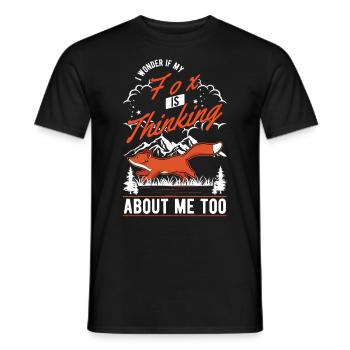 Fuchs Geschenk Rotfuchs - Männer T-Shirt - Schwarz - Vorne - AI Model Male 178 light (178cm)