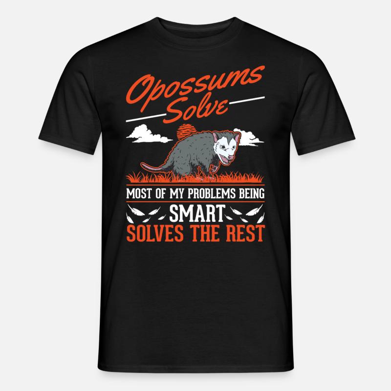 Opossum Geschenk Possum Beutelratte - Männer T-Shirt - Schwarz